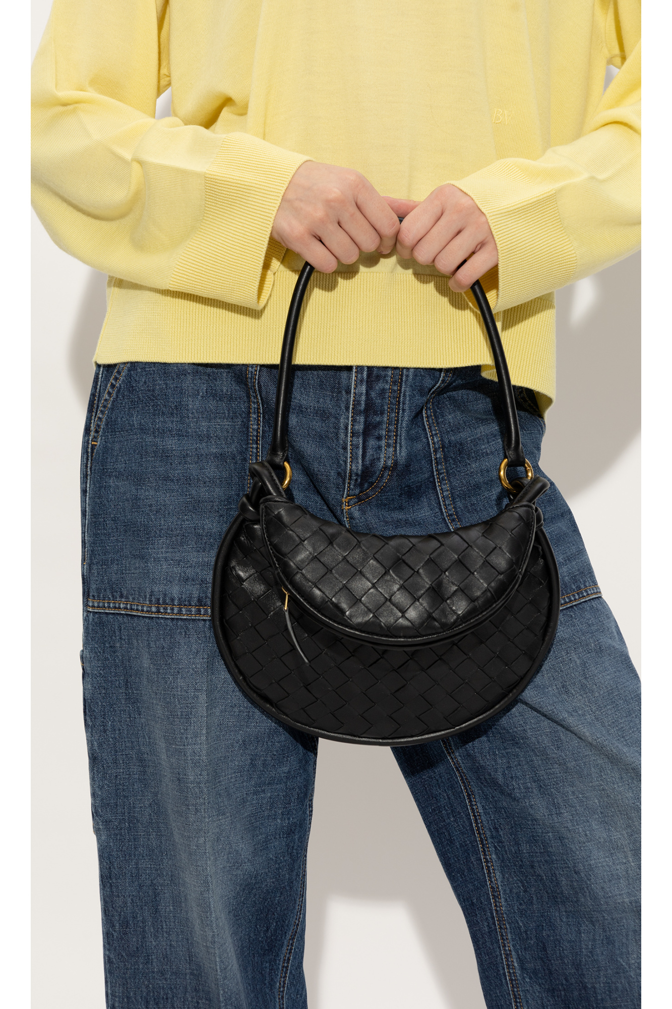 ショルダーバッグ・ポシェット BOTTEGA VENETA BLACK LEATHER MEDIUM GEMELLI SHOULDER BAG Bottega Veneta - Gemelli Medium Black Leather Bag